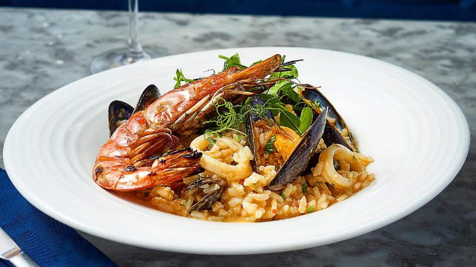 King prawn risotto